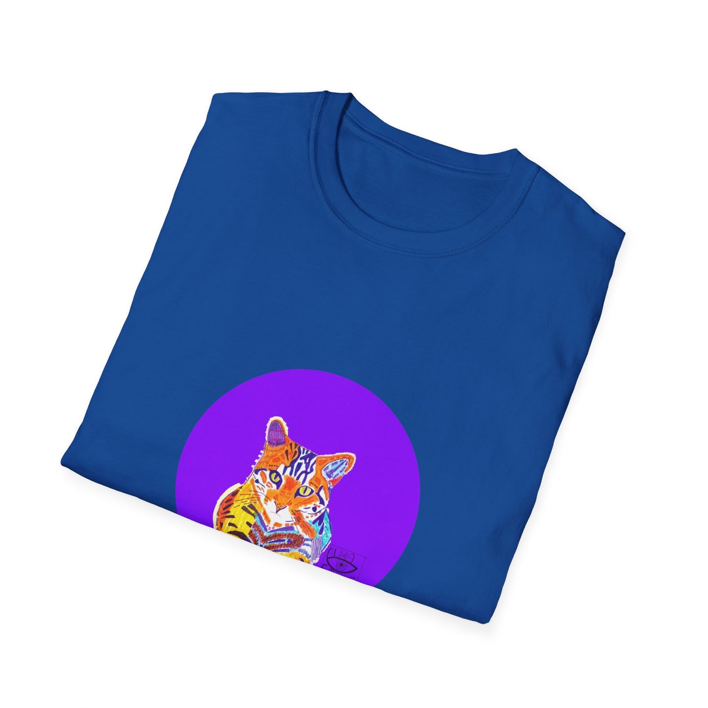 Vibrant Tiger Graphic T-Shirt, Colorful Art Tee for Animal Lovers, Unique Gift for Birthdays and Special Occasions, Unisex Softstyle Tee