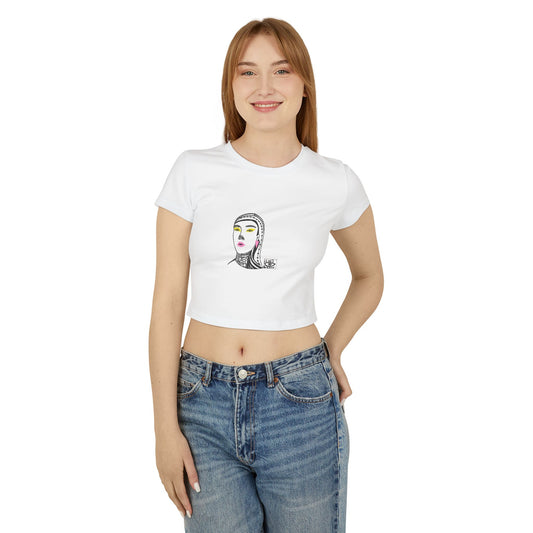 Chic Women's Baby Tee with Artistic Design