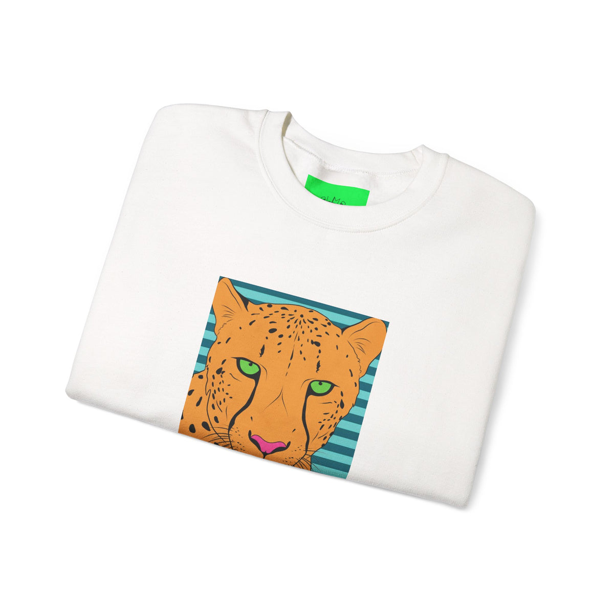 Bright leopard Unisex Heavy Blend™ Crewneck Sweatshirt