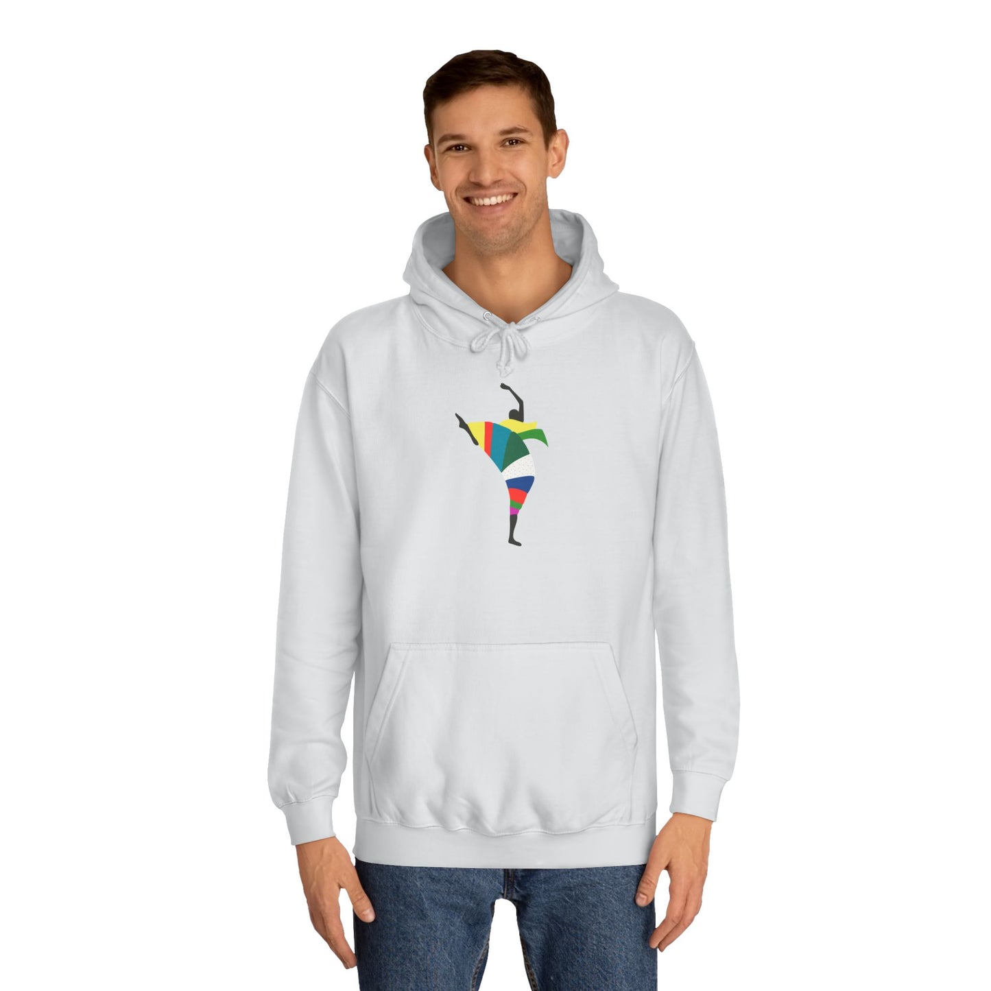 Colorful Dancer Unisex College Hoodie - Stylish Daily Wear
