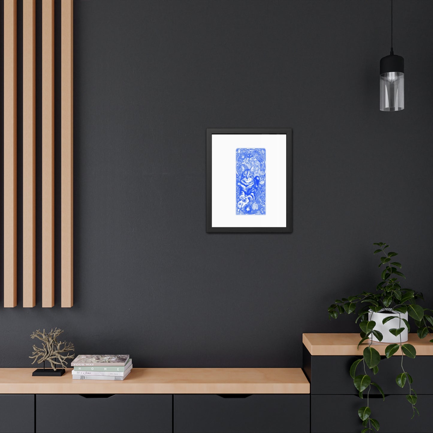 Art Nouveaux Cat Framed Posters