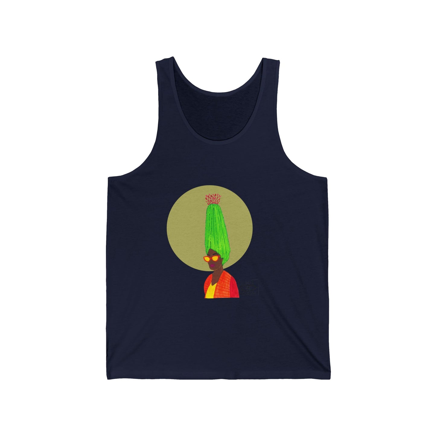 Vibrant Graphic Unisex Jersey Tank Top | Unique Art Design | Casual Summer Wear, Street Style, Festival Outfit, Gift Idea