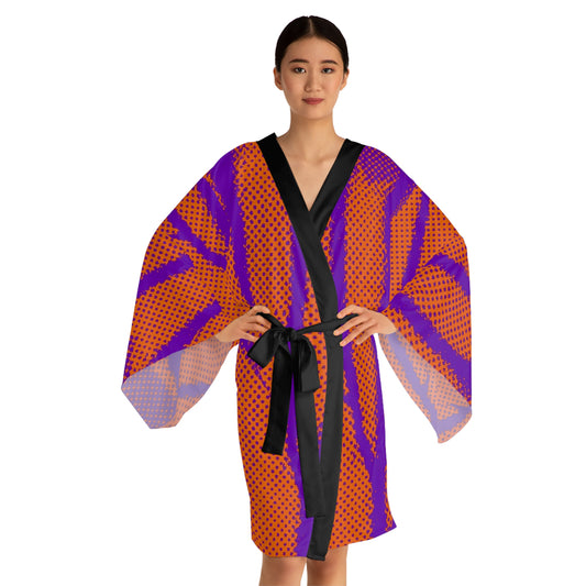 Butterfly Long Sleeve Kimono Robe (AOP)