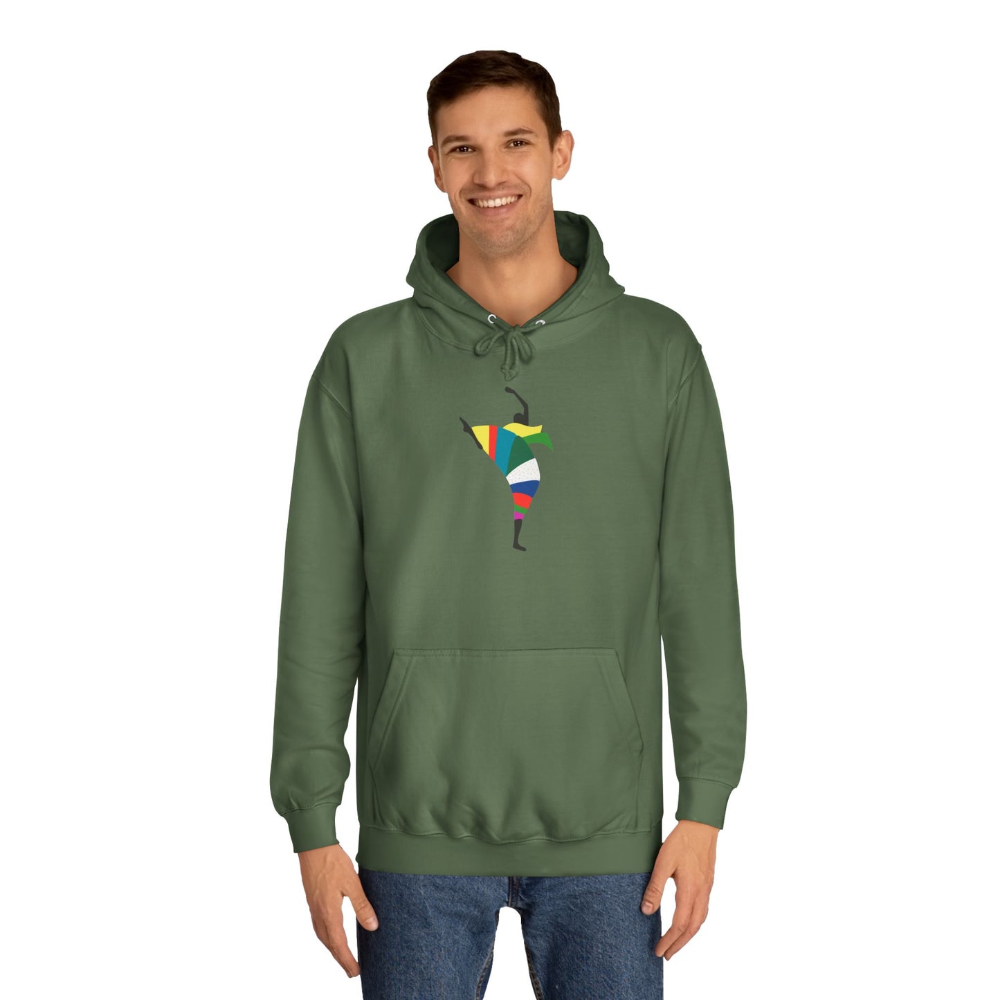 Colorful Dancer Unisex College Hoodie - Stylish Daily Wear