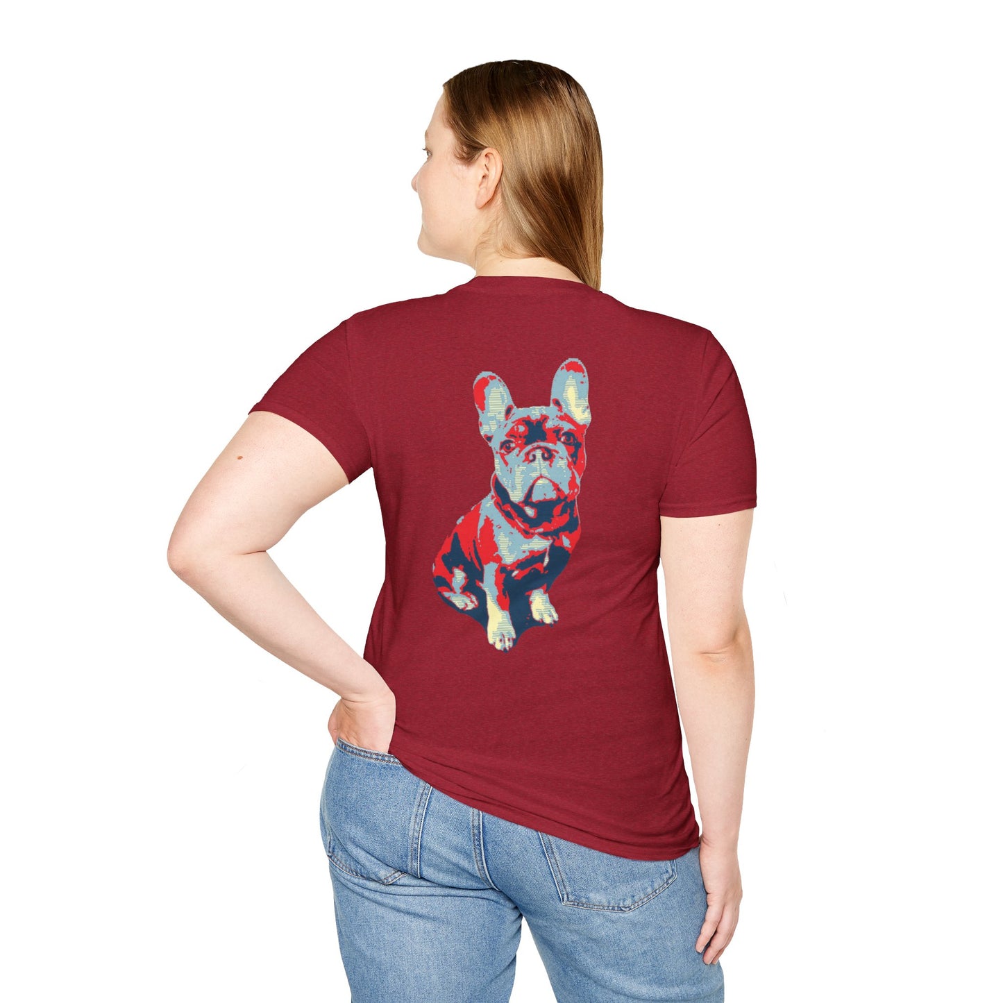 French Buldog Unisex Softstyle T-Shirt