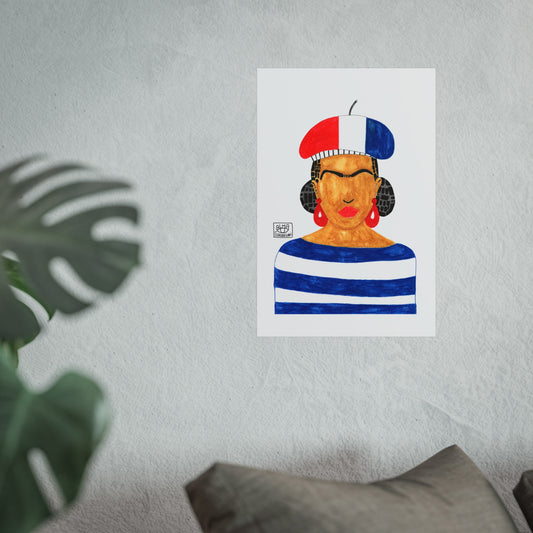 Frida Kahlo around The world Wall Art Poster - French Inspired Decor