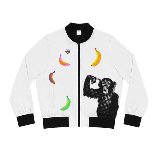 Thinker Monkey Women's Bomber Jacket (AOP)