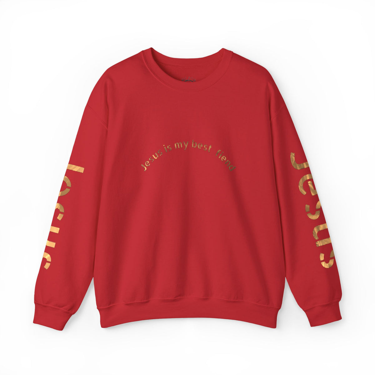 Jesus Gold Script Crewneck Sweatshirt
