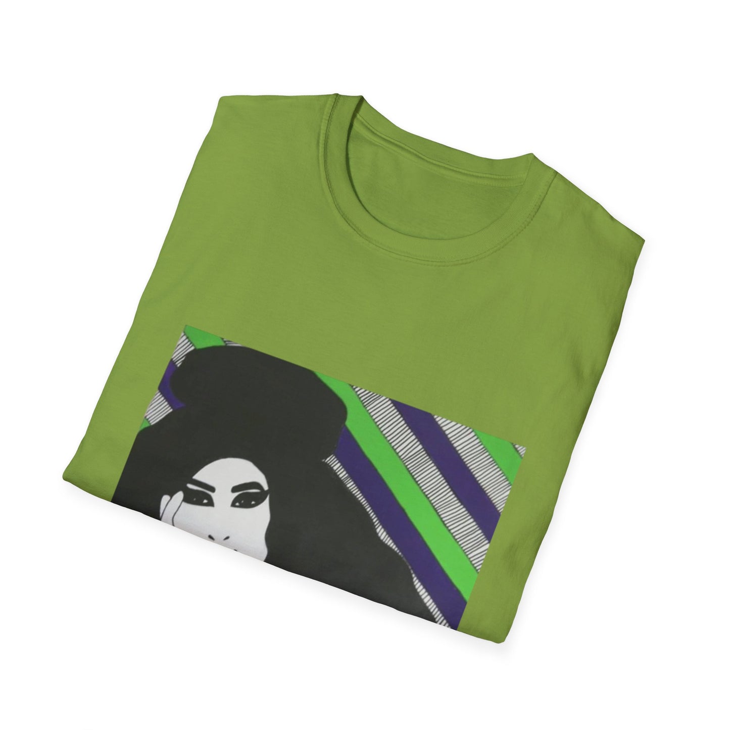 Artistic Amy Portrait T-Shirt, Casual Wear, Unique Gift, Pop Culture Apparel, Unisex Fashion, Everyday Comfort