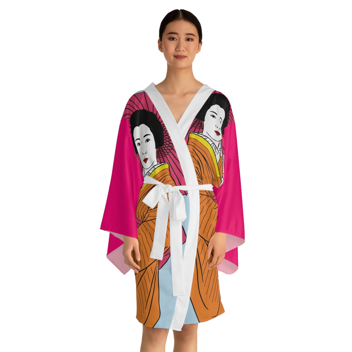 Unique Gueisha  Long Sleeve Kimono Robe (AOP)