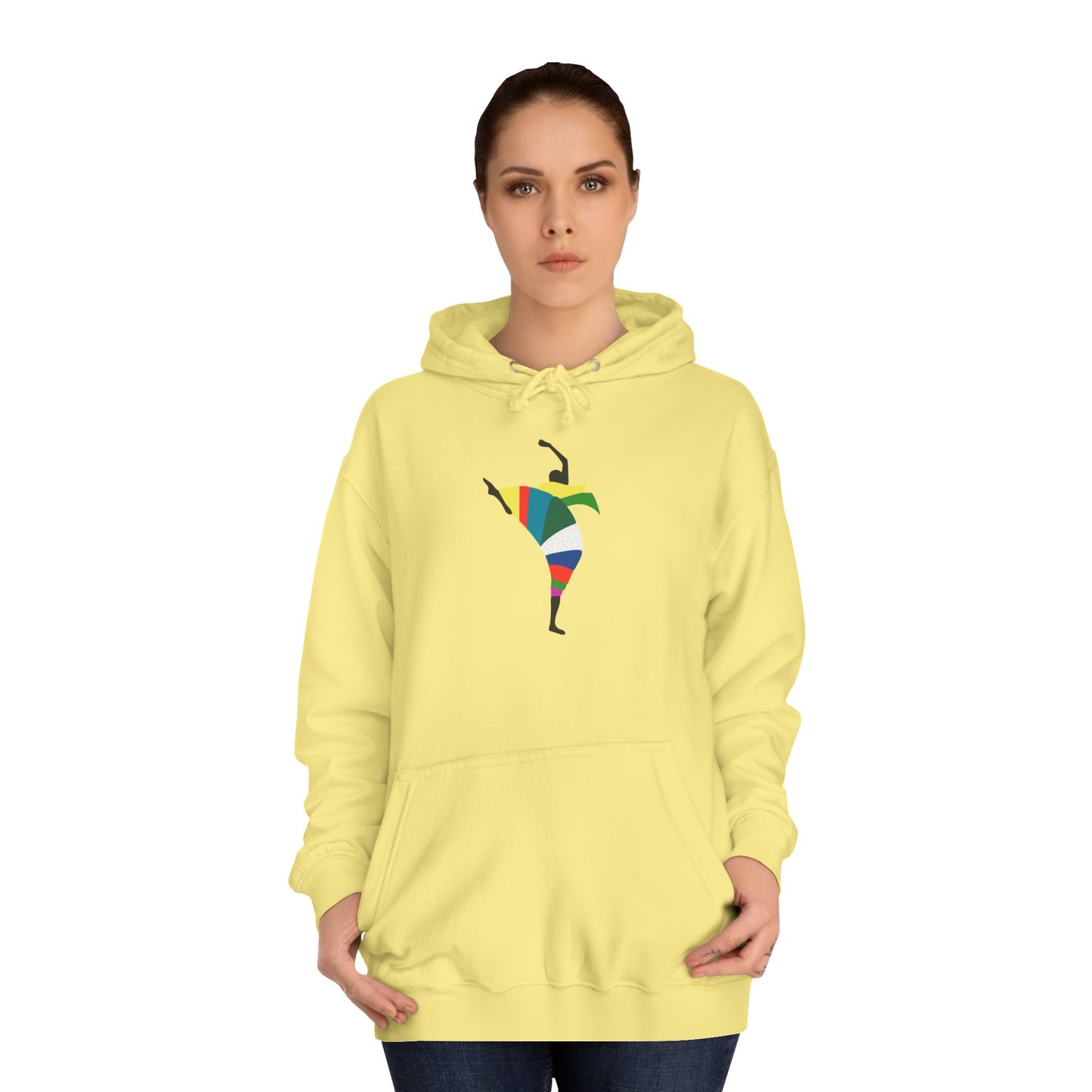Colorful Dancer Unisex College Hoodie - Stylish Daily Wear