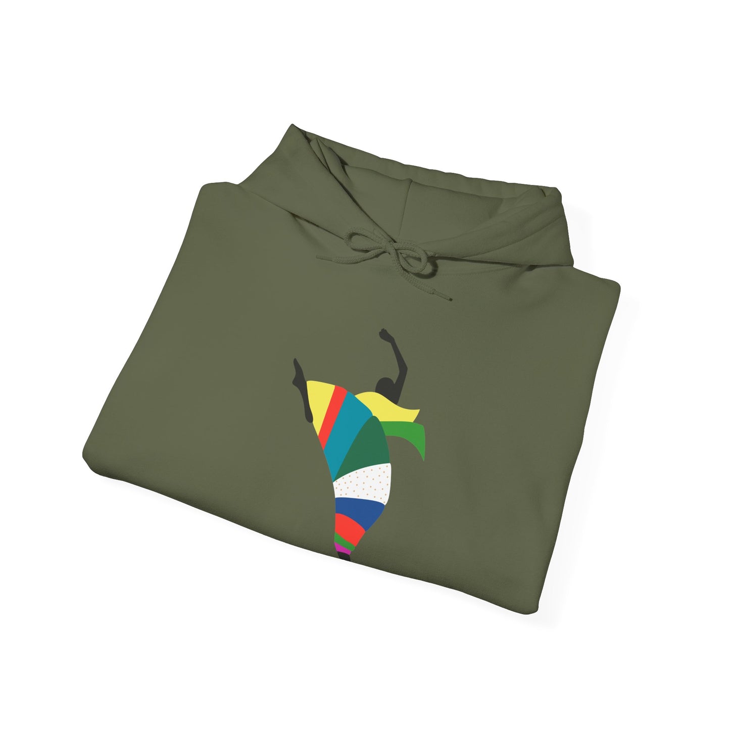 Dance is Organism Unisex Hooded Sweatshirt - Colorful Artistic Dance Design