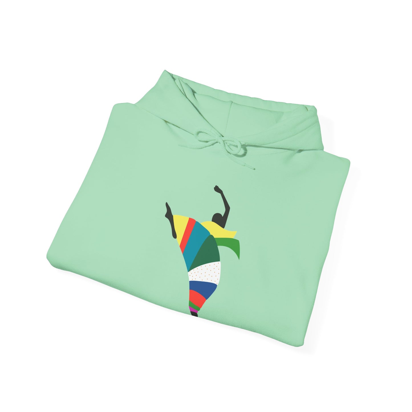 Dance is Organism Unisex Hooded Sweatshirt - Colorful Artistic Dance Design