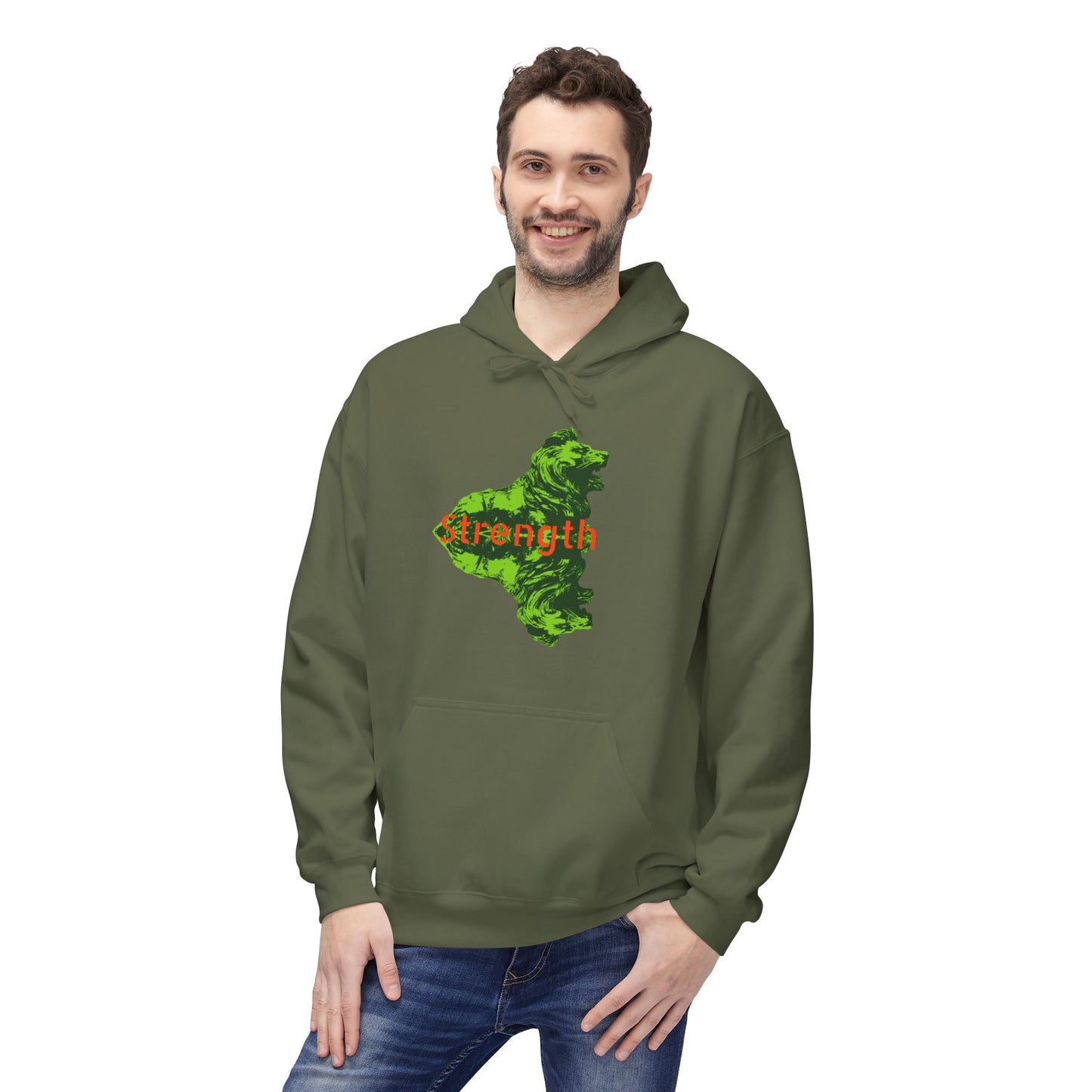 Lion Unisex Midweight Softstyle Fleece Hoodie