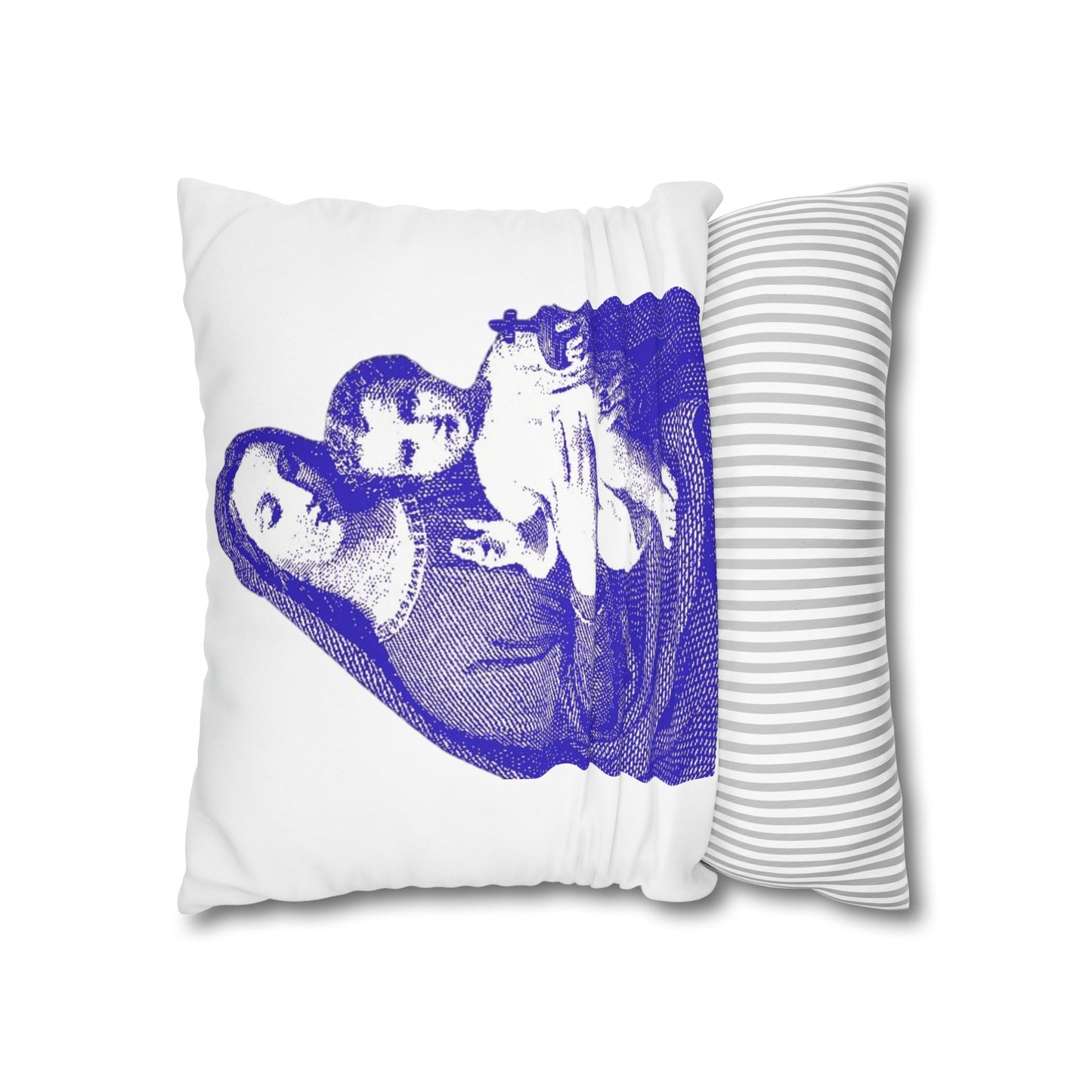 Saint Mary Square Poly Canvas Pillowcase