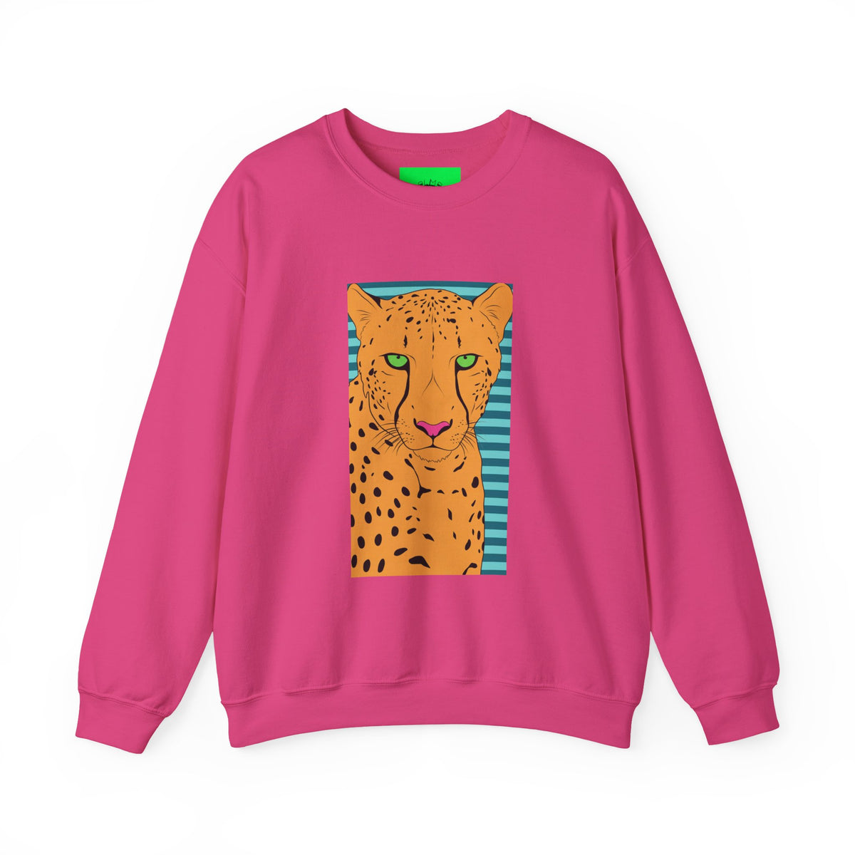 Bright leopard Unisex Heavy Blend™ Crewneck Sweatshirt