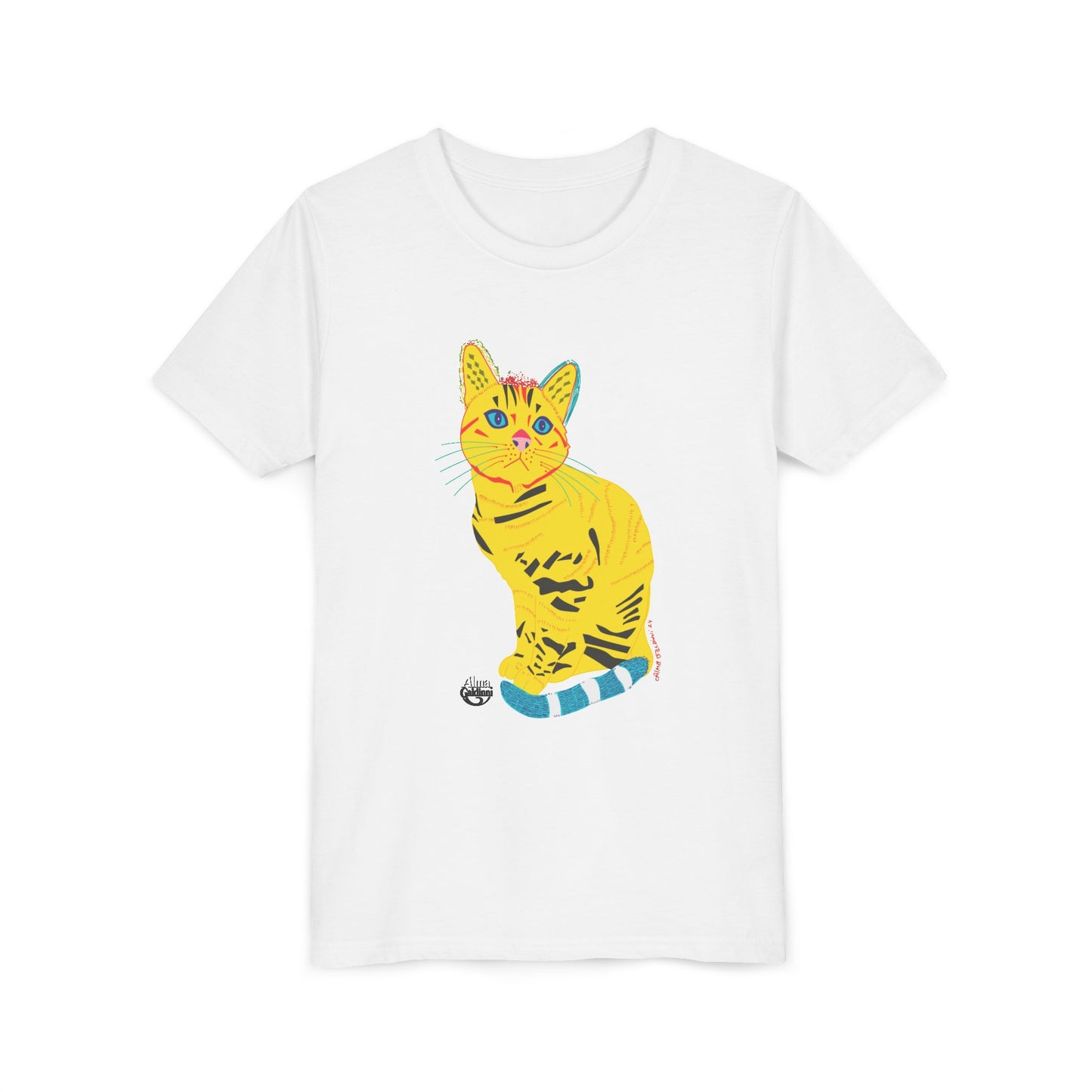 Yellow cat Youth Short Sleeve Tee