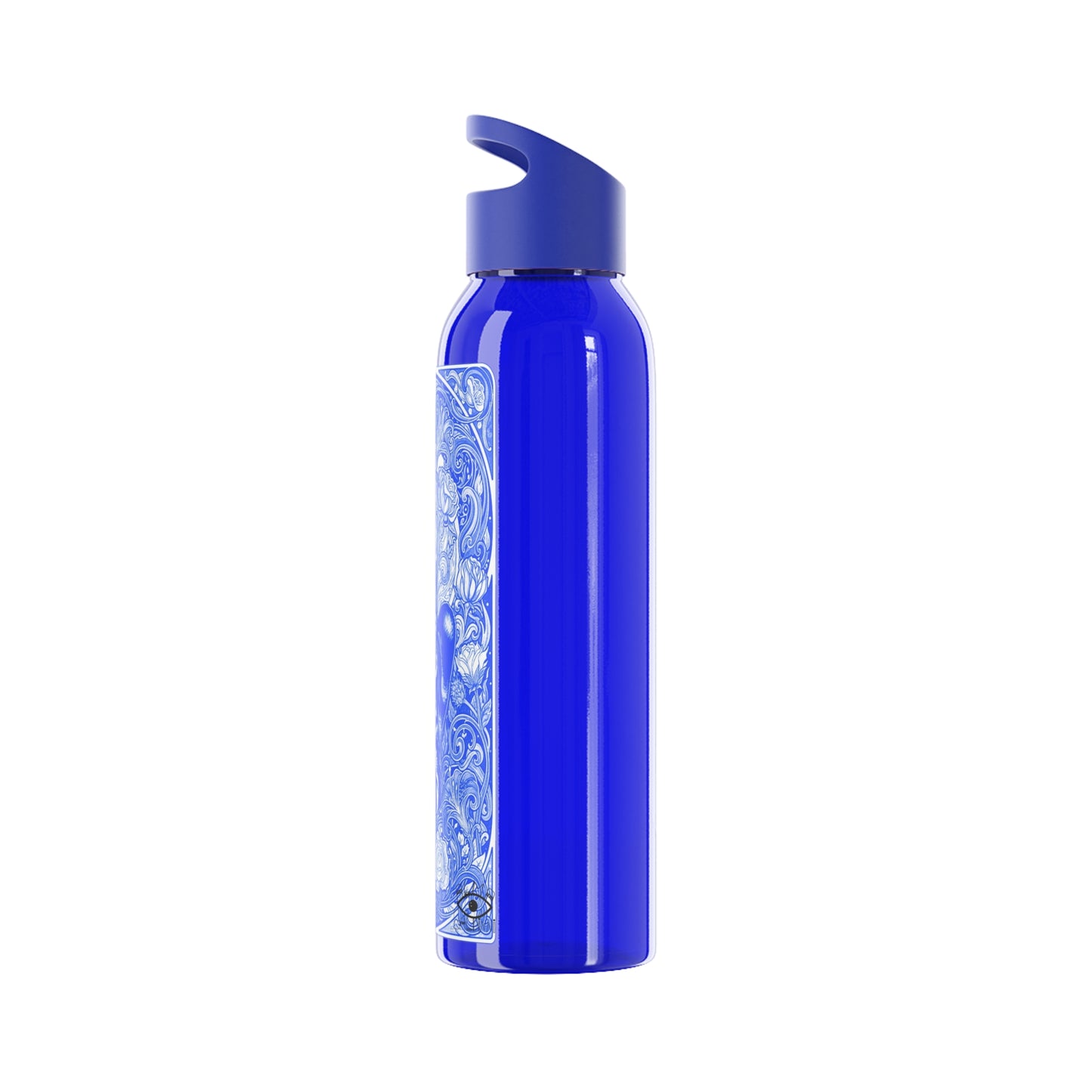 Art nouveaux blue tiles Sky Water Bottle