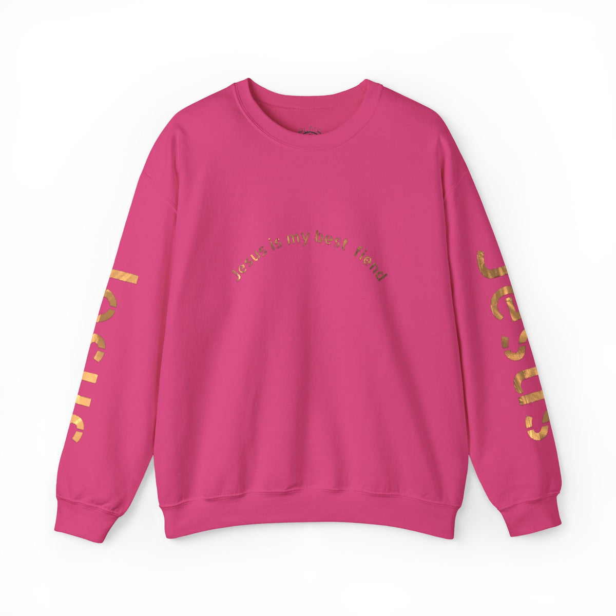 Jesus Gold Script Crewneck Sweatshirt