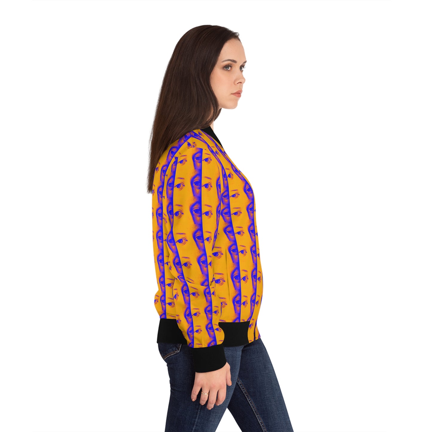 Marie Antoinette Eyes Women's Bomber Jacket (AOP)