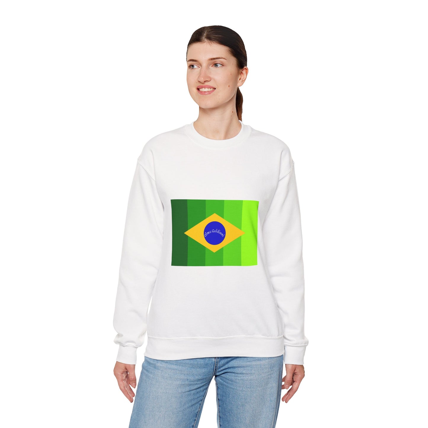 Brazilian flag Unisex Heavy Blend™ Crewneck Sweatshirt