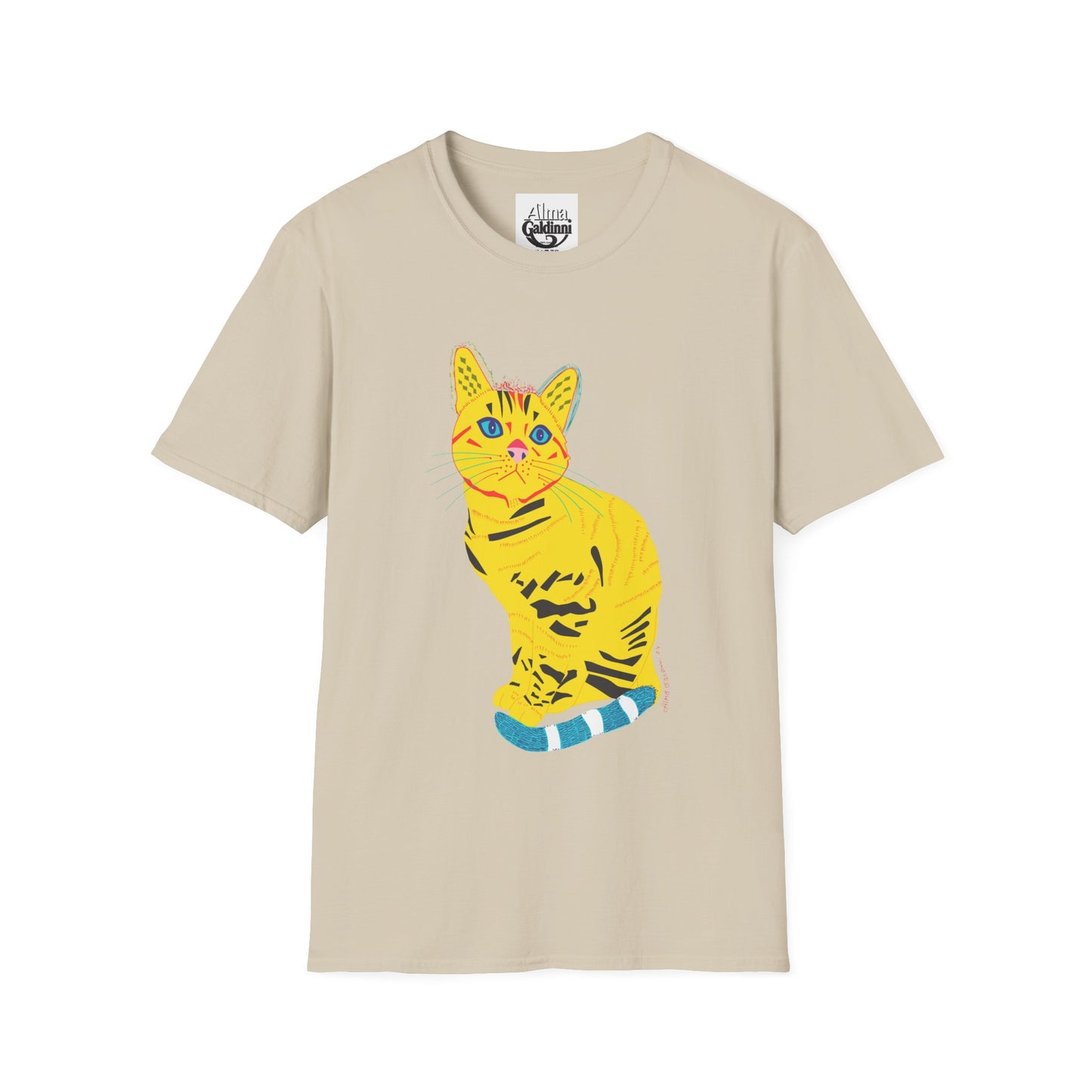 Yellow Cat Unisex Softstyle T-Shirt