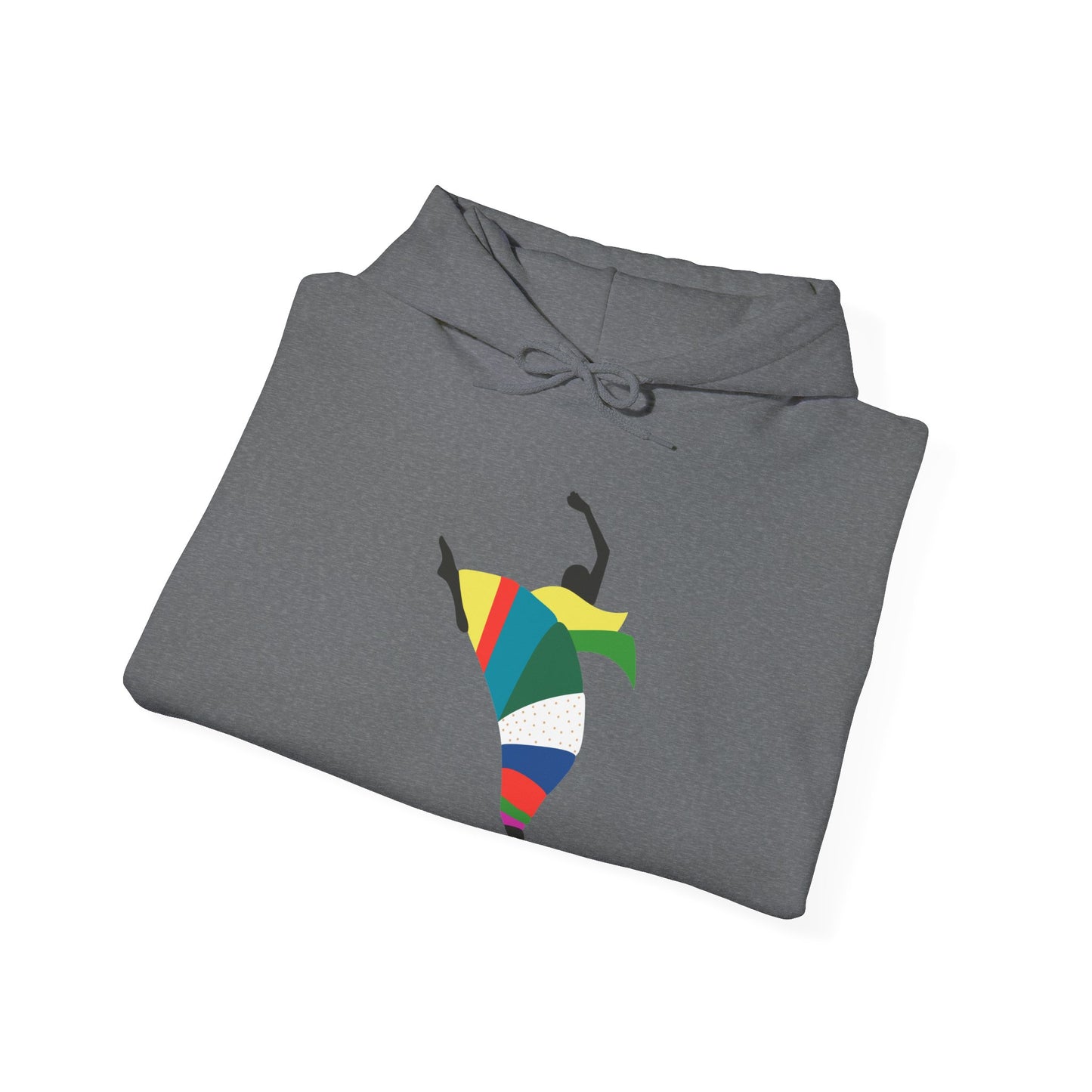 Dance is Organism Unisex Hooded Sweatshirt - Colorful Artistic Dance Design