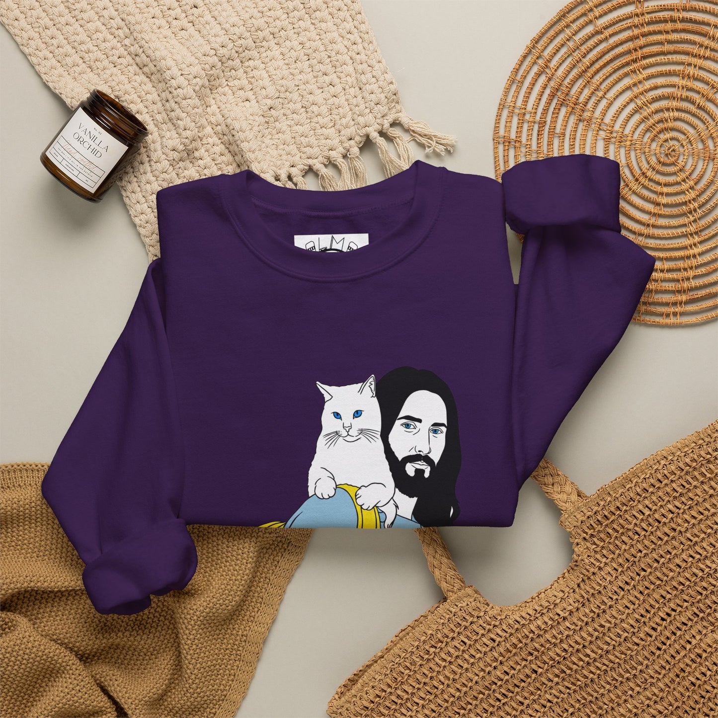 Jeus and cat Unisex Heavy Blend™ Crewneck Sweatshirt