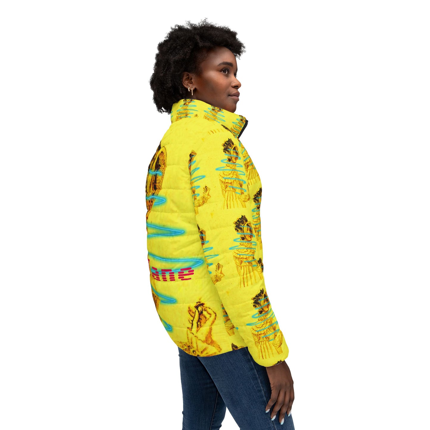 Jane Austen Women’s Puffer Jacket (AOP)