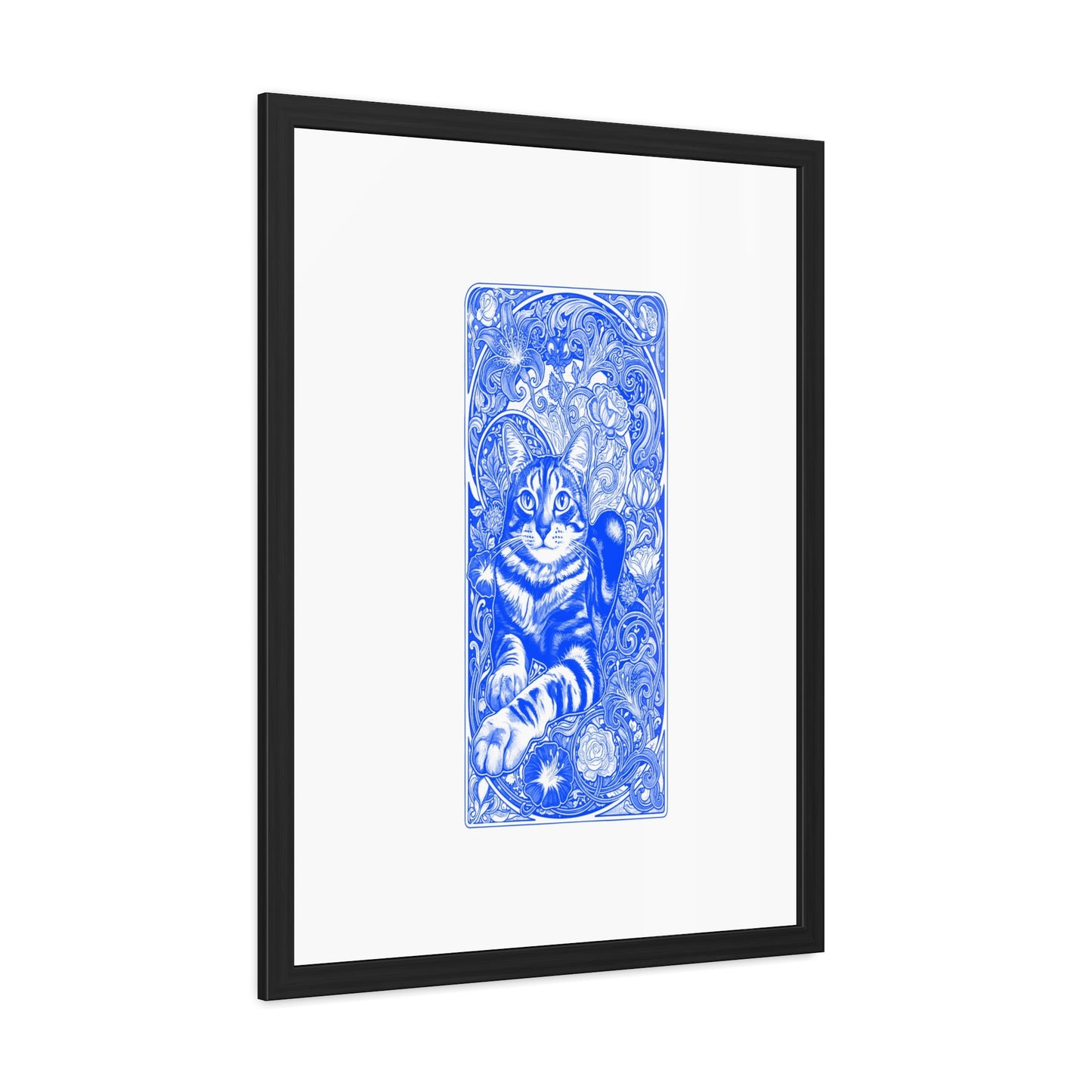 Art Nouveaux Cat Framed Posters