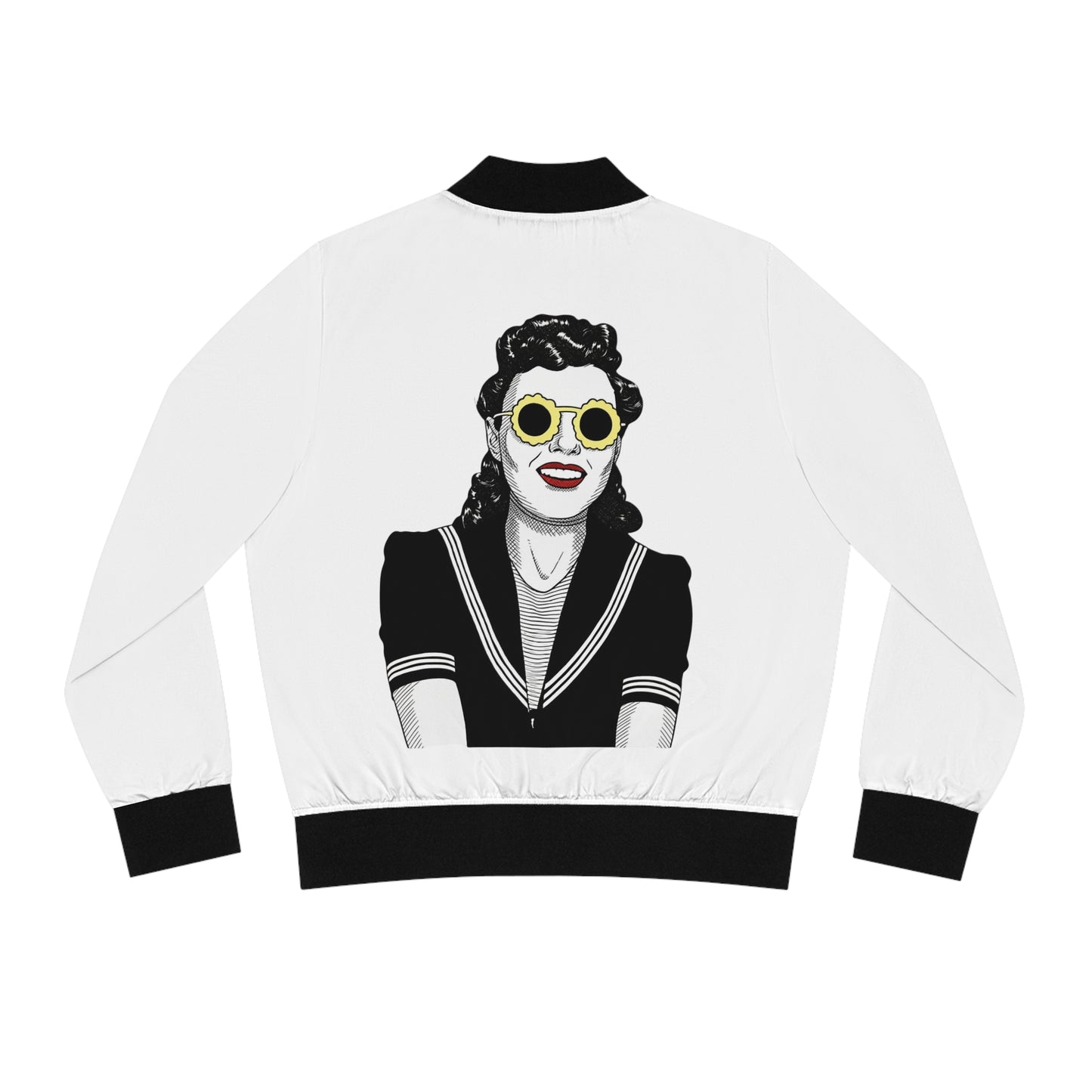 Retro lady Women's Bomber Jacket (AOP)