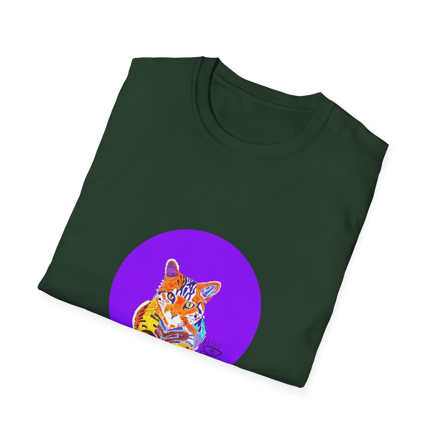 Vibrant Tiger Graphic T-Shirt, Colorful Art Tee for Animal Lovers, Unique Gift for Birthdays and Special Occasions, Unisex Softstyle Tee
