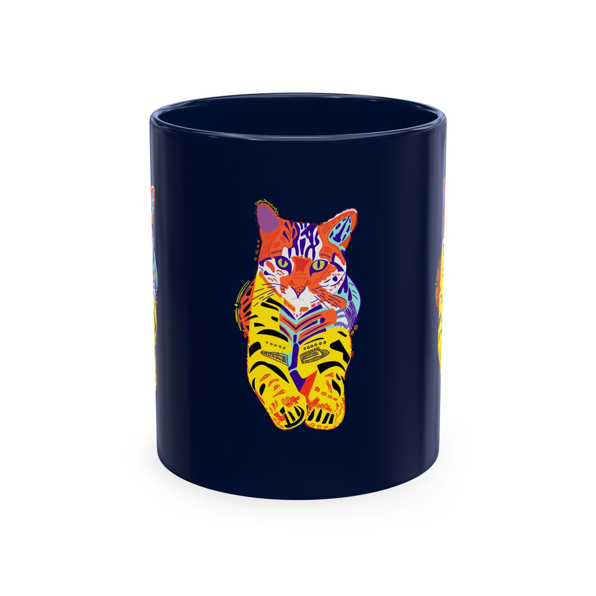 Tiger Cat Traditional Ceramic Mug