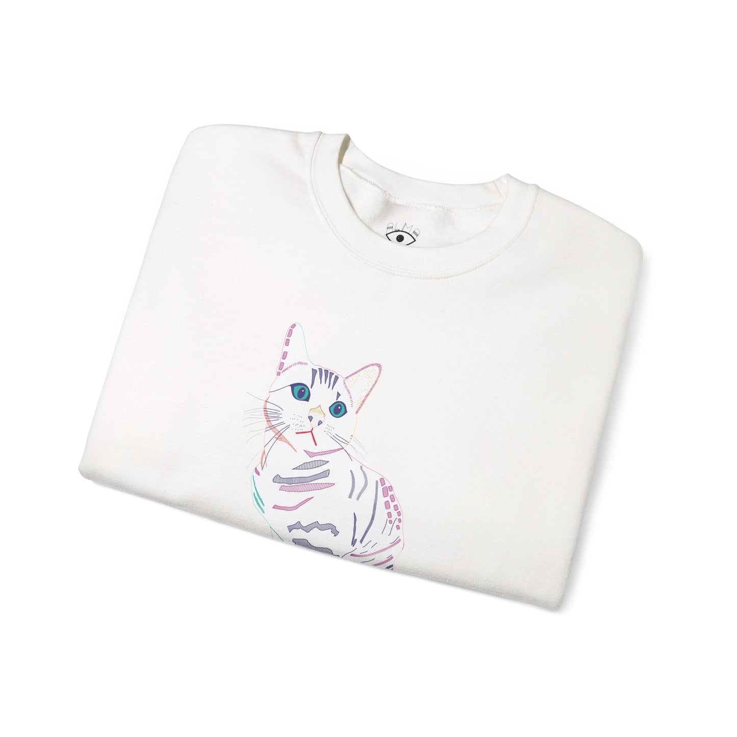 White Cat Unisex Heavy Blend™ Crewneck Sweatshirt