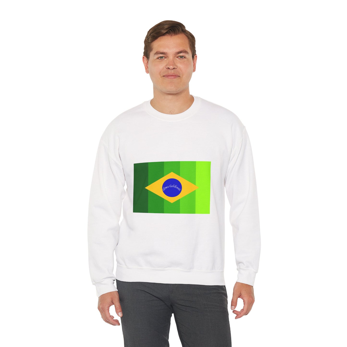 Brazilian flag Unisex Heavy Blend™ Crewneck Sweatshirt