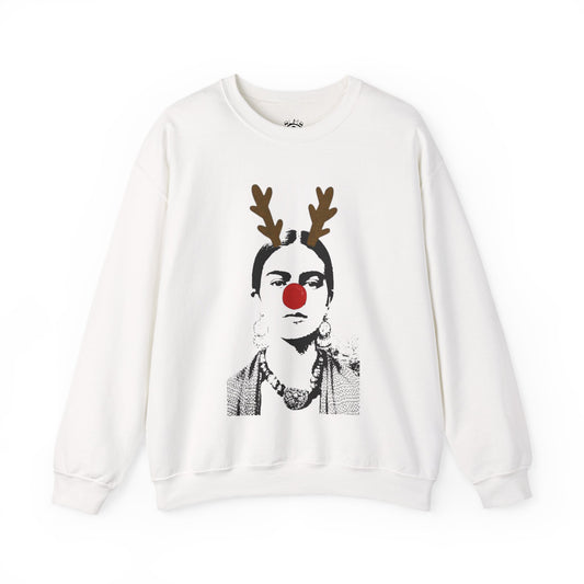 Frida on Christmas Unisex Heavy Blend™ Crewneck Sweatshirt