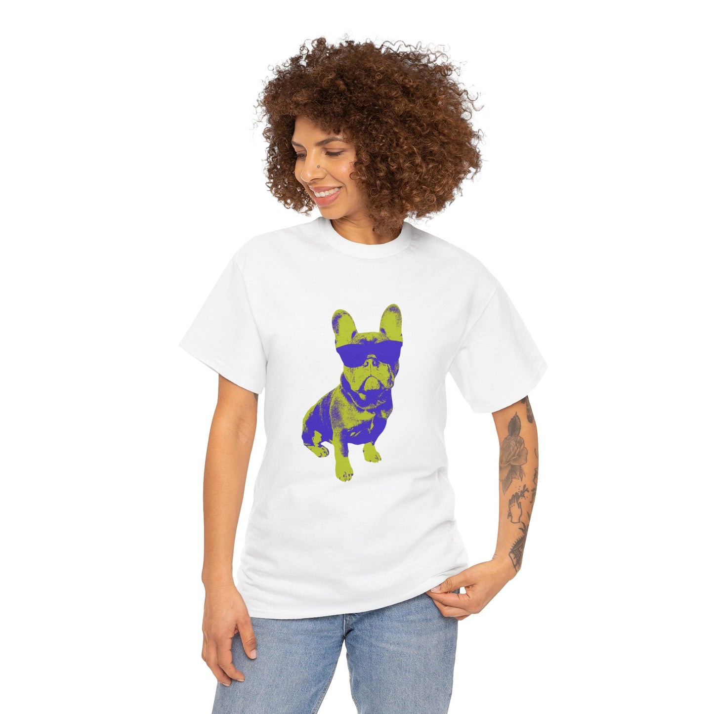 French Buldog Unisex Heavy Cotton Tee