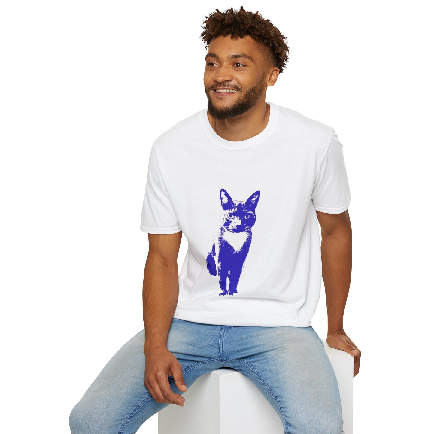 Bertie the cat Unisex Softstyle T-Shirt