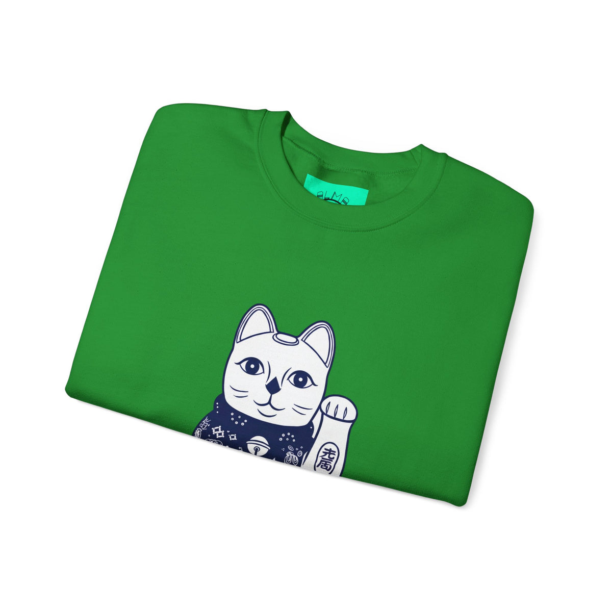 Good Luck Cat Unisex Heavy Blend™ Crewneck Sweatshirt