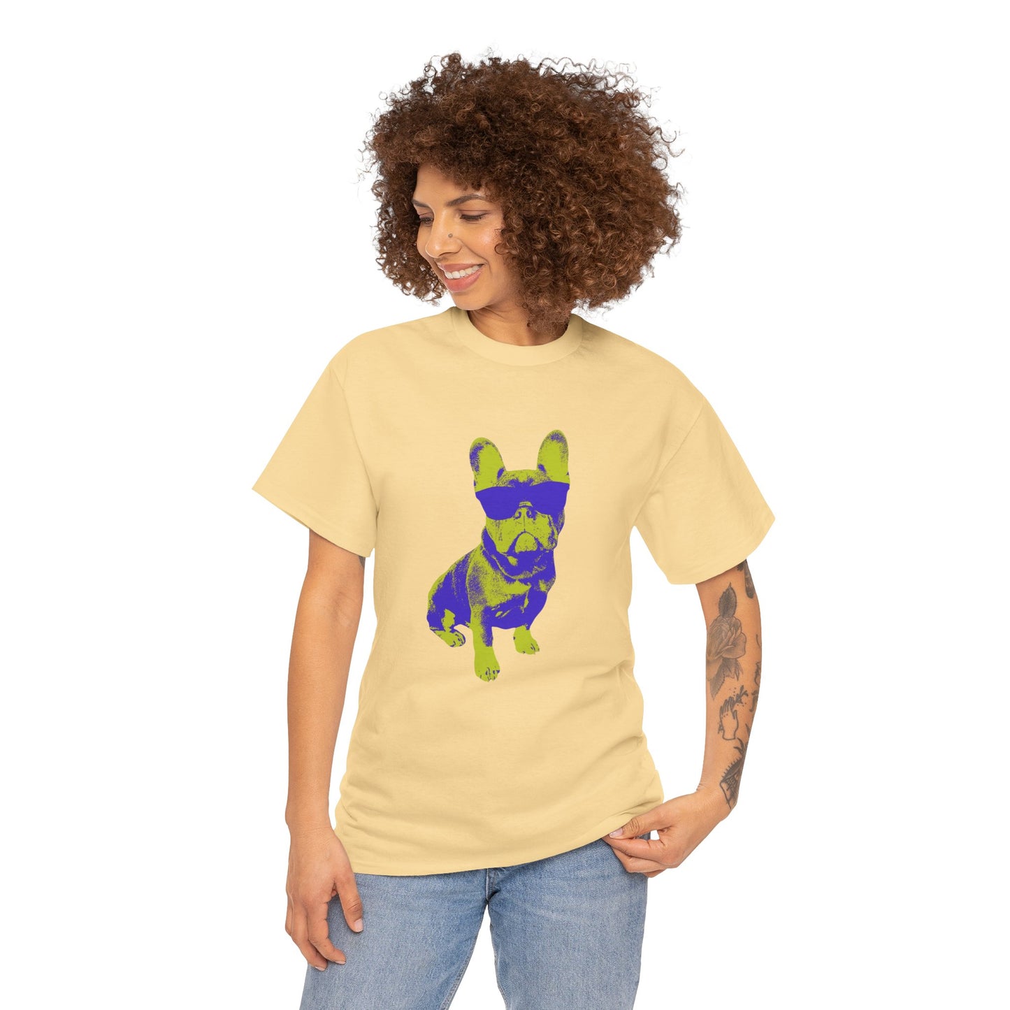 French Buldog Unisex Heavy Cotton Tee