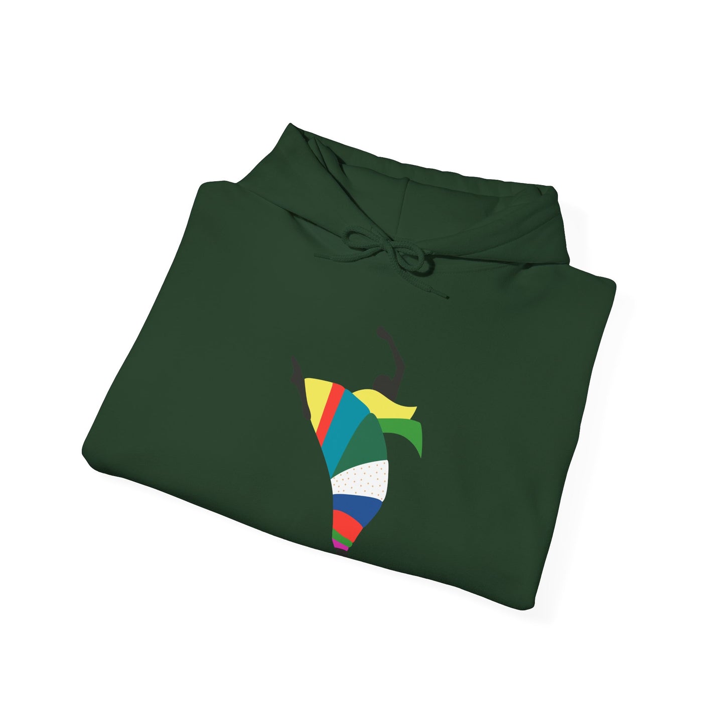 Dance is Organism Unisex Hooded Sweatshirt - Colorful Artistic Dance Design