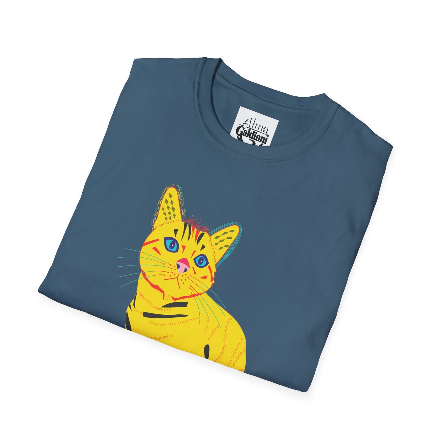 Yellow Cat Unisex Softstyle T-Shirt