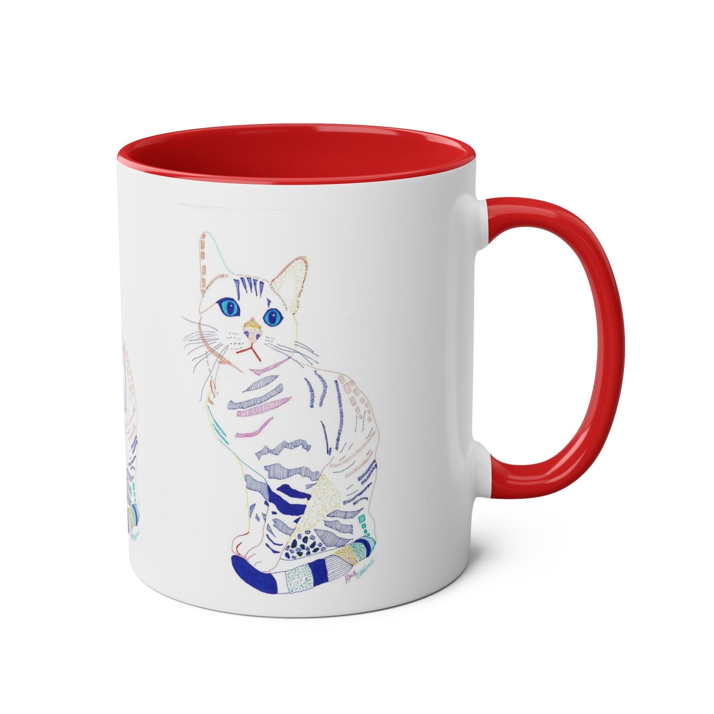 White Cat Mug