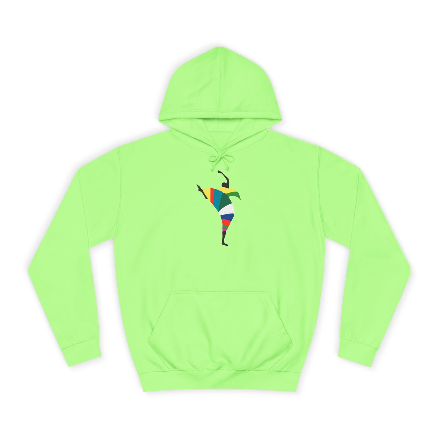 Colorful Dancer Unisex College Hoodie - Stylish Daily Wear