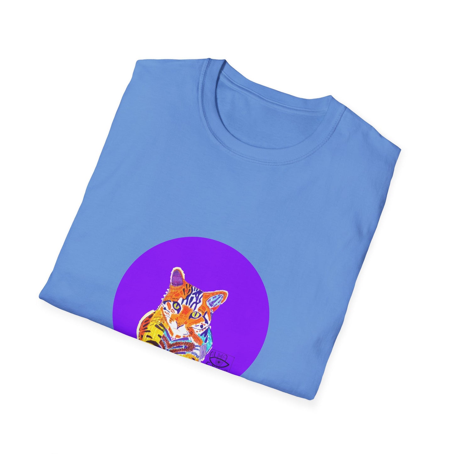 Vibrant Tiger Graphic T-Shirt, Colorful Art Tee for Animal Lovers, Unique Gift for Birthdays and Special Occasions, Unisex Softstyle Tee