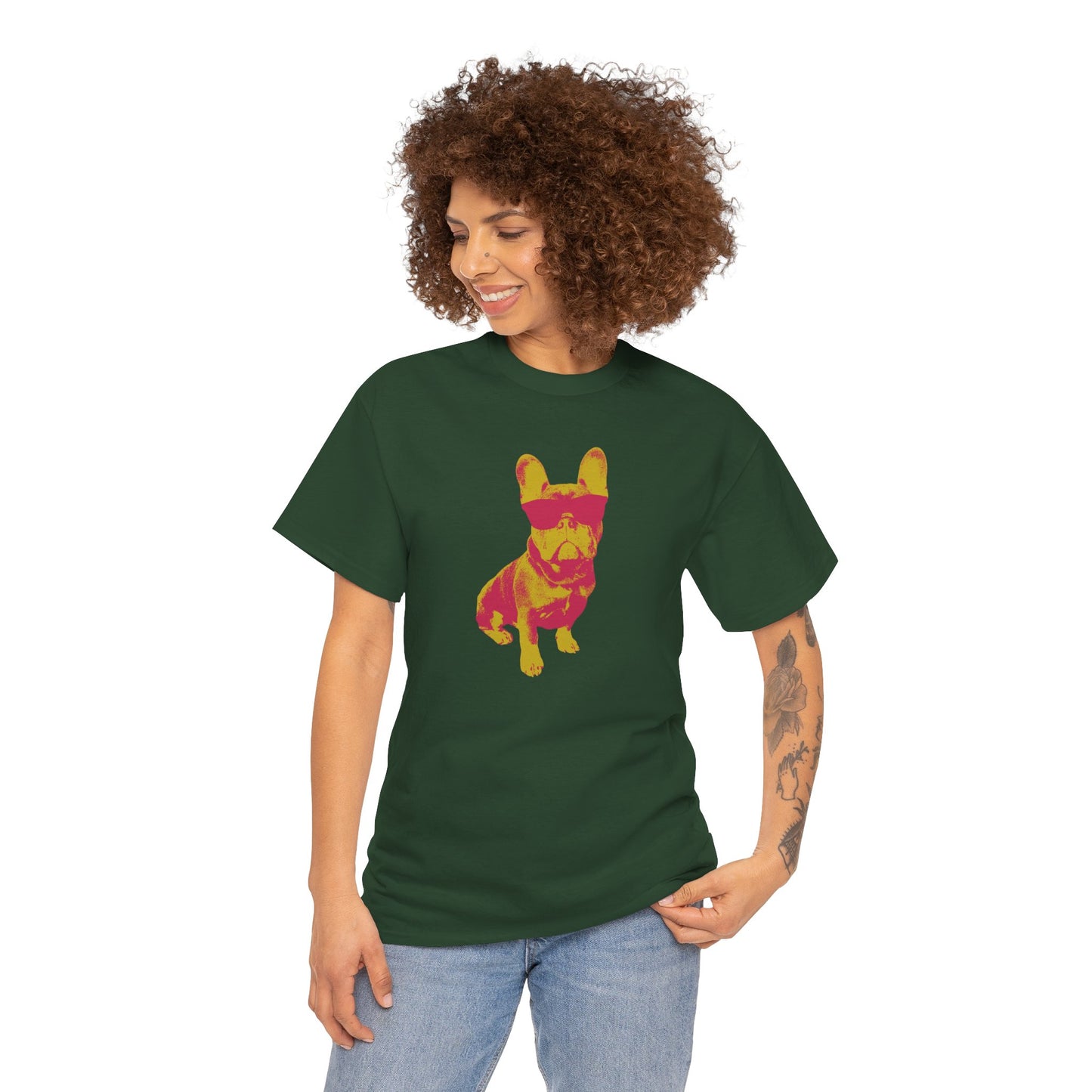 French Buldog Unisex Heavy Cotton Tee
