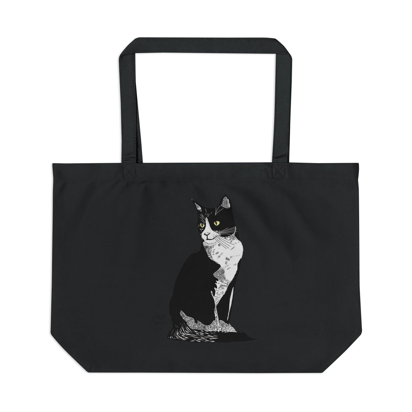 Black Cat Large Eco Tote