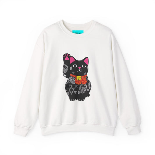 Good luck cat Unisex Heavy Blend™ Crewneck Sweatshirt