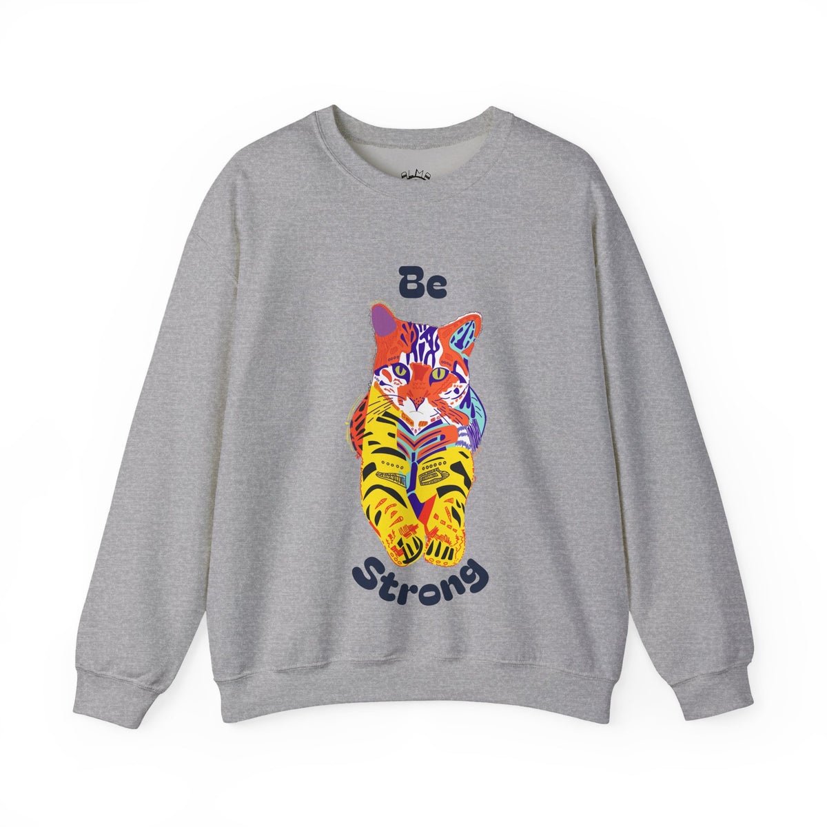 Tiger Cat Be Strong Unisex Heavy Blend™ Crewneck Sweatshirt