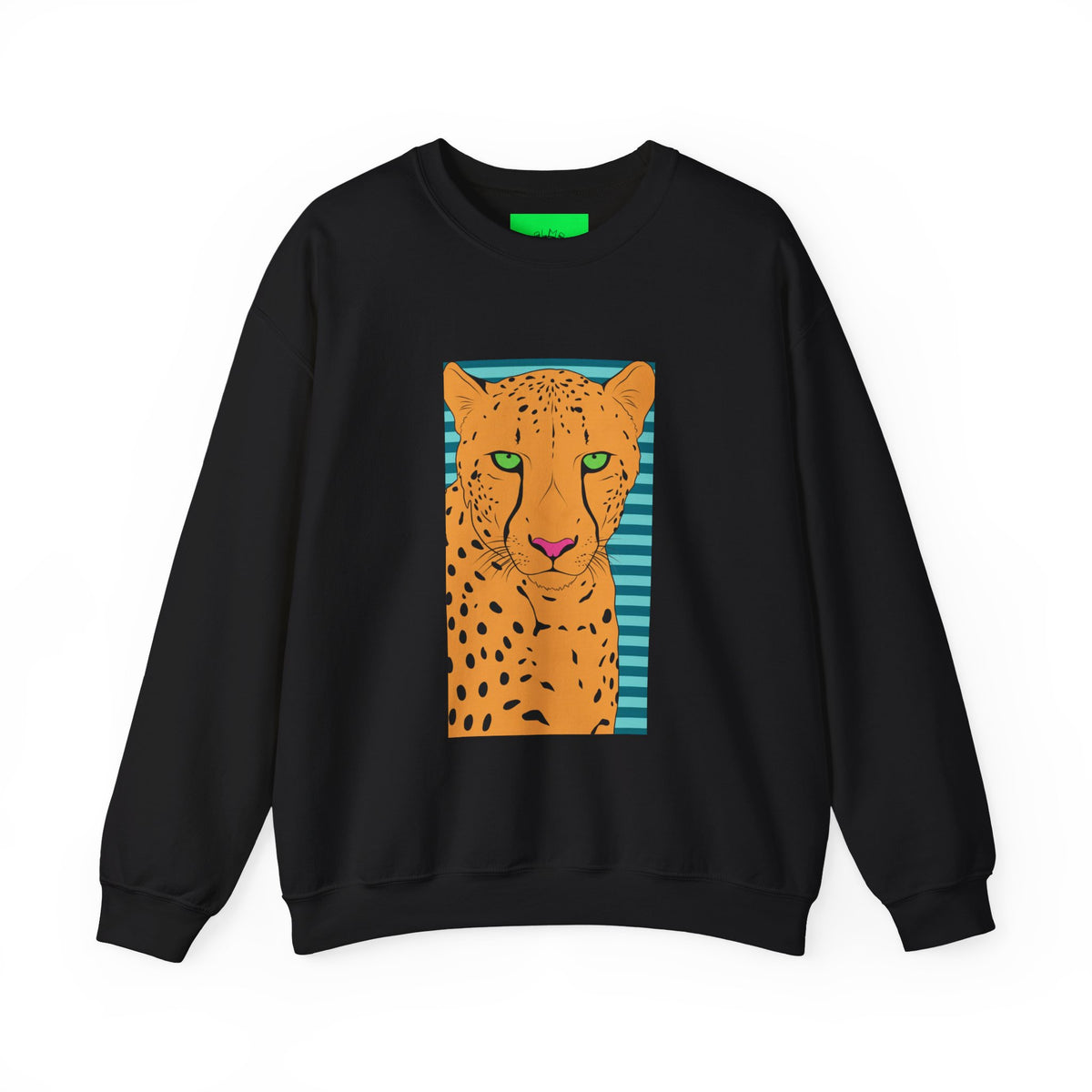 Bright leopard Unisex Heavy Blend™ Crewneck Sweatshirt